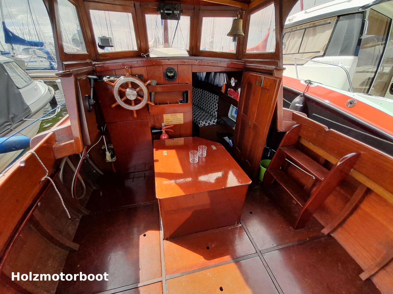 G. Pehrs Holzmotorboot/Angelboot - billede 3